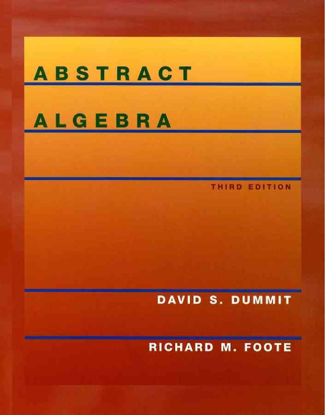 Abstract Algebra