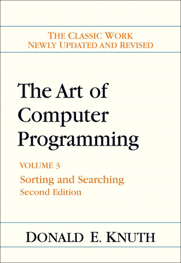 The Art of Computer Programming, Volume 3: Sorting and Searching